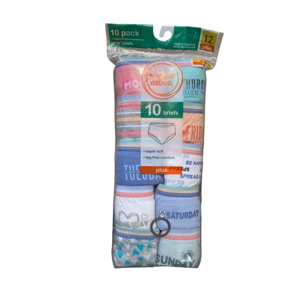 Wonder Nation Days Of The Week Cotton Panties - Picture 8 of 9